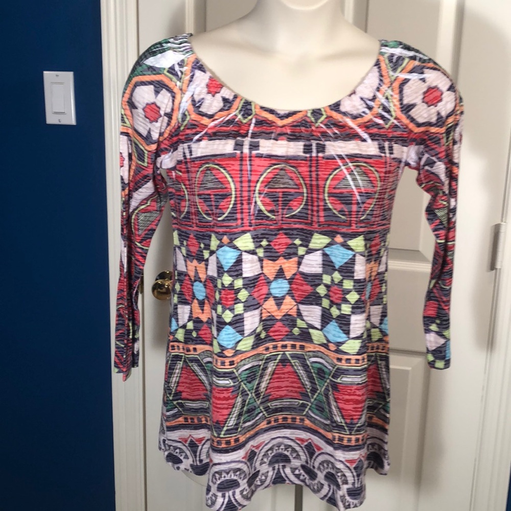 EUC Printed Knit Blouse